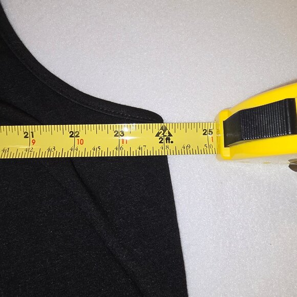 Saloogoe Black Pleated Square Neck Sleeveless Tank Top Size 2XL - Picture 4 of 5